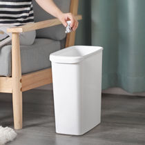 No Lid Rectangular Plastic Trash Can Toilet Kitchen Bedroom Office Home Wastebasket Nordic Wind Creativity Narrow
