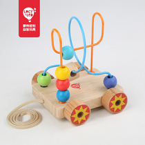 LucyLeo baby boy-wound bead Multi-functional puzzle force toy car male and female 0 babies 1 2 1 year old 3 early
