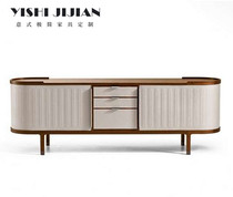 Italian Minimalist Dining Side Cabinet Tea Water Cabinet Nordic Light Lavish Side Cabinet Sofa Side Cabinet Bowls Cabinet-like panchroom TV cabinet Customized