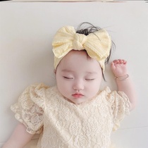 Full moon pink baby head fontanelle hair band boy halogen door cap female baby door soft Princess headdress Korea