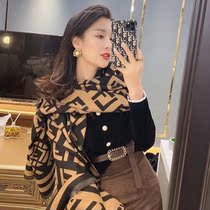 2021 new Korean version online red letters scarf womens spring autumn winter imitation cashmere warm 100 hitch collar dual-use shawl