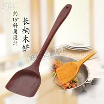 Flat bottom pan shovel and saute pan prolific kitchen long handle vegetable wood pan shovel wooden non-stick pan special wood shovel solid wood