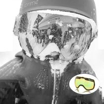 PRIME magnetic suction ski glasses goggles double-layer anti-fog big ball-faced woman male framed coca near-view snow mirror cool