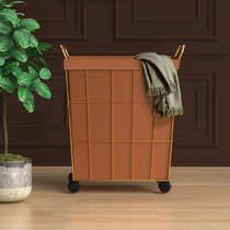 Dirty clothes storage basket Light luxury creative net red model large bedroom clothes storage basket with cover ins wind Nordic