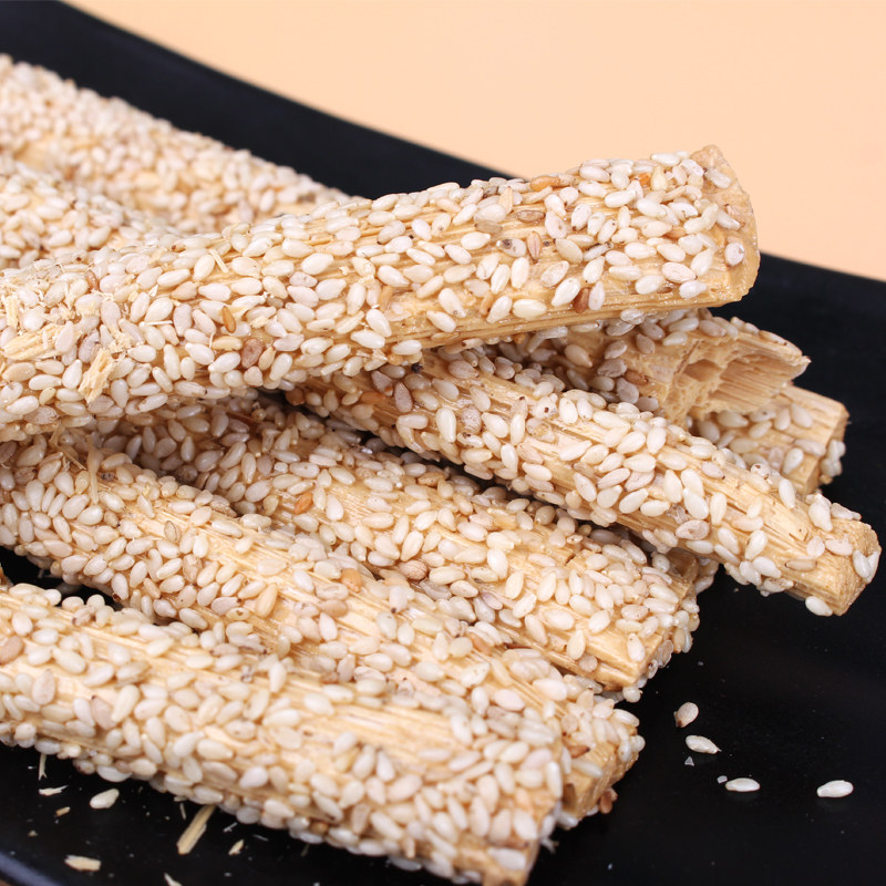 山西河津龙门纯手工麦芽芝麻糖260克芝麻棍杆芝麻棒麦芽糖4袋包邮