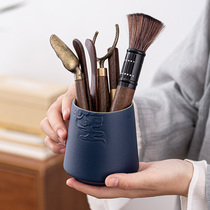 Tea making tools Tea clip Tea needle Tea knife Ebony Tea Ceremony Six gentlemen set Kung Fu tea accessories Tea brush Tea spoon