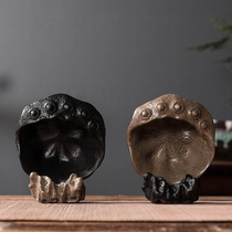 One side tea set Japanese ceramic creative tea leak vintage filter Tea filter One bracket Tea filter Tea set spare parts