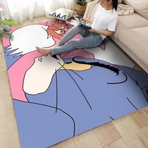 Carpet bedroom bedside blanket cute full cartoon room living room coffee table steamed buns floor mat girl heart cushion washable