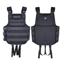 Life jacket large buoyancy vest adult rocky fishing foldable portable childrens swimming multi-functional light pulp board