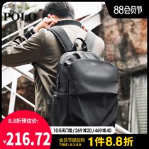 Polo backpack Korean version of the simple backpack fashion trend Nylon bag mens travel bag Outdoor lightweight mens backpack
