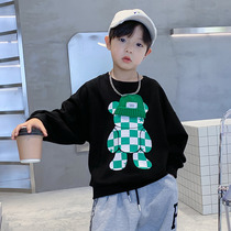 Boys Sweatshirt Spring and Autumn Style 2023 New Children's Autumn Long Sleeve Top Medium and Large Children's Korean Style Cartoon Spring Trendy Cool