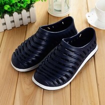 Dongle shoes Mens new sandals Baotou Summer sandals Ladies lovers hollowed-out and breathable full-bag drifted beach shoes