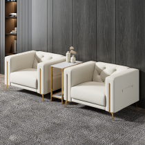 Office Sofa Business Modern New Guests Reception Talks New Chinese Style Sofa Minima Real Leather Sofa Online Red