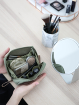 High-end small cosmetic bag portable small storage bag out easy to carry female net red with the same 21 new ins wind