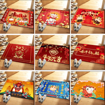 Home mat modern light luxury net red entry door new 2020 store mat simple erasable waterproof crystal velvet