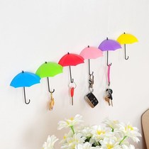 Doorkey Entrance Rack Hook hook Sticky Hook Small Umbrella Cute Girl Hearts Room Arrangement Bedroom Decorations 3d stand