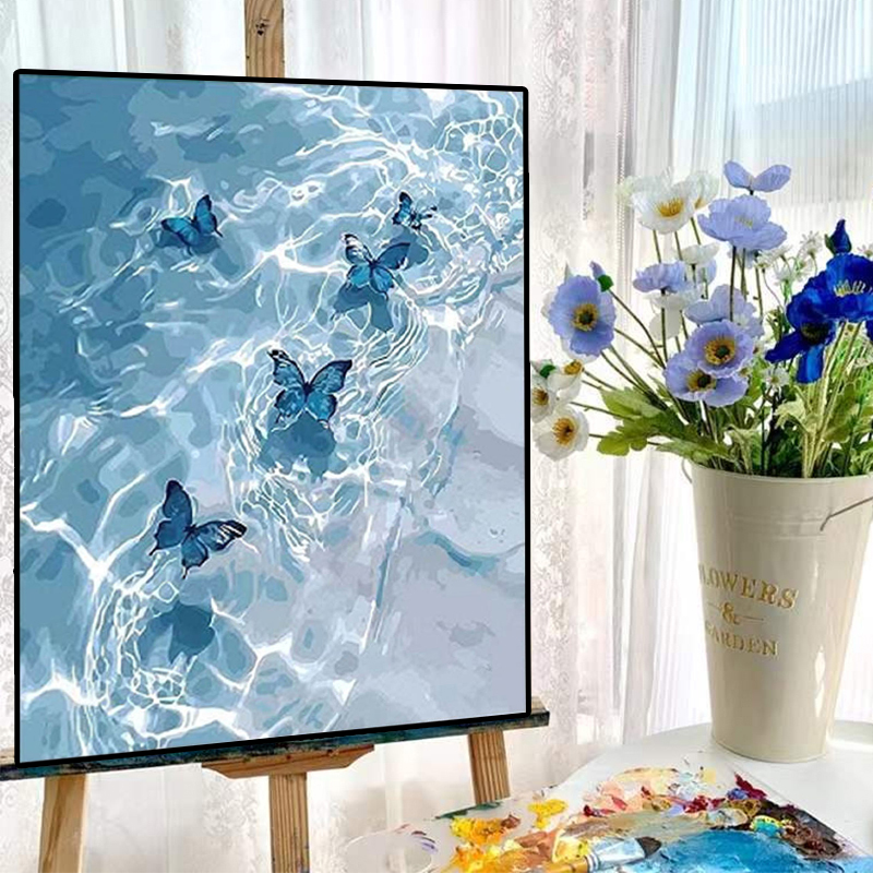 油彩画[模写] 星空小王子数字油画高级感DIY填色画治愈解压装饰用数字油画