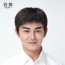 Wig men short hair mens handsome men handsome in old age wig sets full real hair inches natural breathable full headgear style