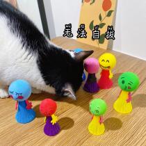 Bouncing elf nylon spring bouncing ball ball Pet self-hi interactive toy supplies Bite-resistant ball ball glow