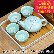 Send tea tray tea set New tea Anxi Alpine Tieguanyin tea thick fragrance type loose bag 500g small bag gift box