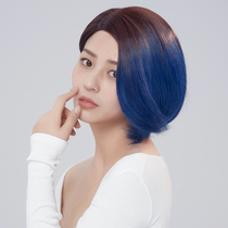 LUCY LEE Blue Danube Wig with Short Hair and Full Headed Star Fashion Nature Haircase