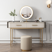 Modern minimalist dressing table with lamp mirror bedroom slate net red dressing table master bedroom light luxury advanced dressing table
