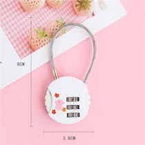 Code Lock Padlock Cute Cartoon Suitcase Bag Lock Cabinet Lock Dorm Lock Dorm Lock Mini Metal Small Lock Drawer