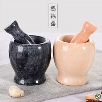 Old garlic mortar home ceramic mashed garlic jar garlic cylinder Large size stone mortar Smashed Garlic Jar handmade Garlic Clay