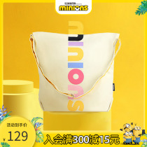 Universal Movie Industry Small Yellow People Genuine Sails Cloth Bags Sloped Satchel Shoulder Bag Cartoon Cute 100 lap large capacity Handbags