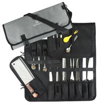 (Australian shipping single piece) 600D polyester roll style main kitchen knife bag -16 slot knife containing bag