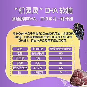 【南京同仁堂】儿童DHA藻油软糖110g[20元优惠券]-寻折猪