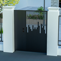 Customized stainless steel villa garden garden gate iron art community rural yard into the gate modern simple courtyard