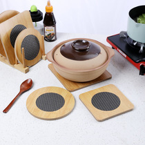 Heat insulation mat Table mat Anti-scalding mat Pot mat Dish mat Bowl mat Household plate mat Casserole mat Wooden large size