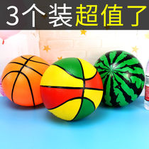 Inflatable ball children Toys Toys Pat Jersey Balls Small Leather Balls Watermelon Balls Kindergarten Boys and boys Childrens Little Basketball Soccer Massage Balls