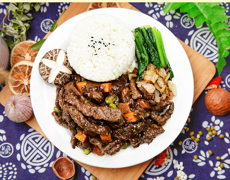 粮农料理包黑椒牛柳180g快餐料包小碗菜外卖盖浇饭