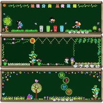 Classroom Placement Theorizer 4 m Large Cultural Placement School Theme Wall Stickler Black Board Newspaper Decorated class Classroom