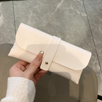 Mirror box Korean version of the simple retro glasses bag female ins girl portable glasses bag sunglasses storage bag eye bag