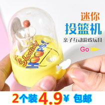 Mini Finger Drops Basketball Machine Decompression Ball Vent Puzzle Children Small Toy Creative Parenting Interactive Tabletop Games