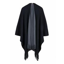Shawl Cape double-sided split scarf in Europe and America big imitation cashmere warm cloak air conditioner thickened simple womens and womens blanket