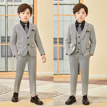 Autumn Children's Suits Men's Suits Flower Boy Dress Handsome to catch Zhou Yinglun's host's lifetime