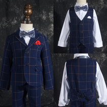 Ocean-fired boy suit suit 2022 Flower Boy Host handsome grabbing Zhou Dress British Wind