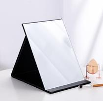 Portable pp leather HD cartoon mini mirror makeup remover makeup mirror portable folding single-sided magnifying square mirror round mirror