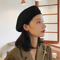 Bellanson Maberet hat female Korean version Chains 100 lap date spring autumn and fall thin retro casual black eight