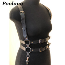 Handmade Real Leather Belt Women Harness Steampunk Gothic Ch