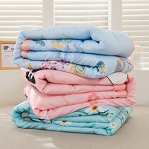 Summer quilt thin dormitory single piece of space by summer thin cotton silk summer cool quilt spring and autumn light double washable
