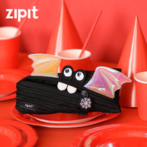 ZIPIT Creative Stationery Personality Bat Small Devil Zipper Pen Bag Laser Student Pop Tide Stationery Oversize
