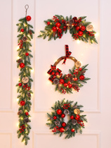 Christmas Decorations Flowers Rings Vines Vine Circles Shop Windows Shop Hotel Mall Doors Home Pendants Scene Placement Ornaments