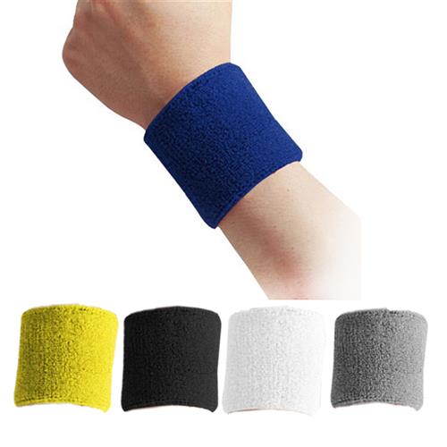 1pair Cotton Wristbands Sport Sweatband Hand Band Sweat Wris