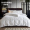 (Recommended for star-rated hotels and B&Bs) 60-thread count satin pure white bed sheet model