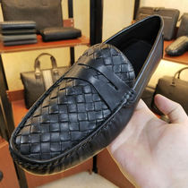 BV WHQN MAQH men shoes and shoes young skin handcraft knitting and driving shoes bean shoes men